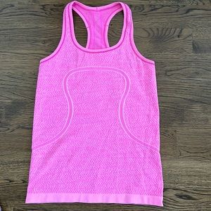 Lululemon Fluorescent Pink Tank Top Size 6